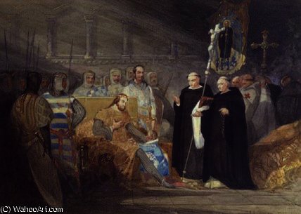King John And Prince Henry At Swinstead Abbey — John Sell Cotman