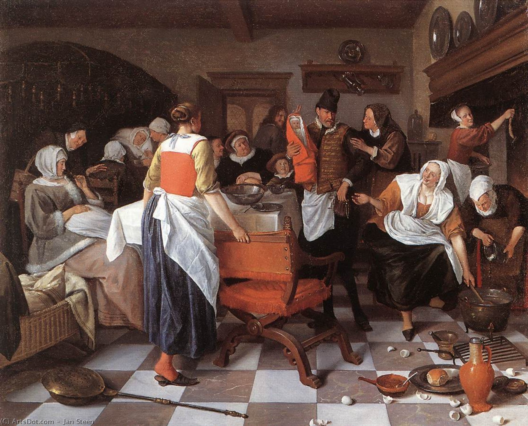 Celebrating The Birth — Jan Havickszoon Steen