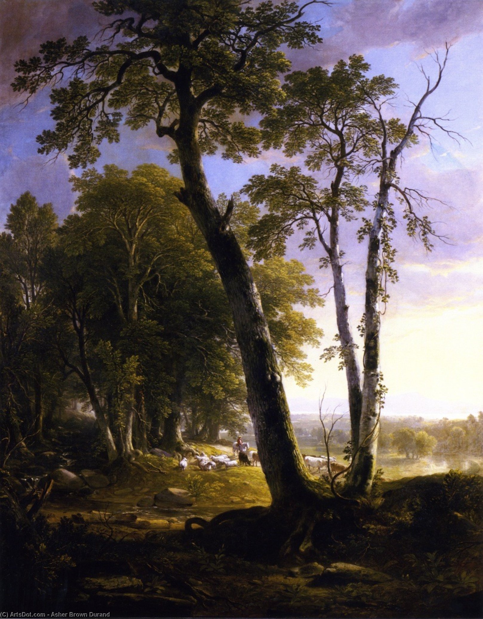 Landscape, Composition, Afternoon, In The Woods — Asher Brown Durand