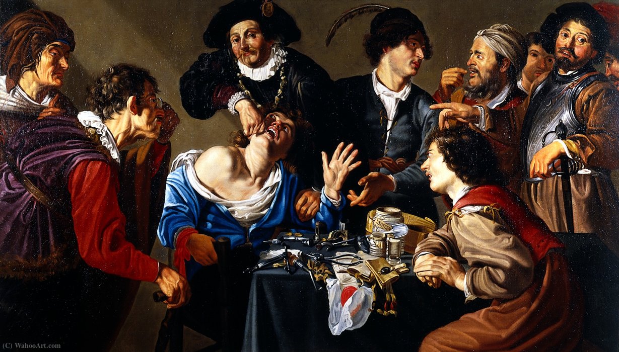 An Operator Extracting A Tooth — Theodoor Rombouts