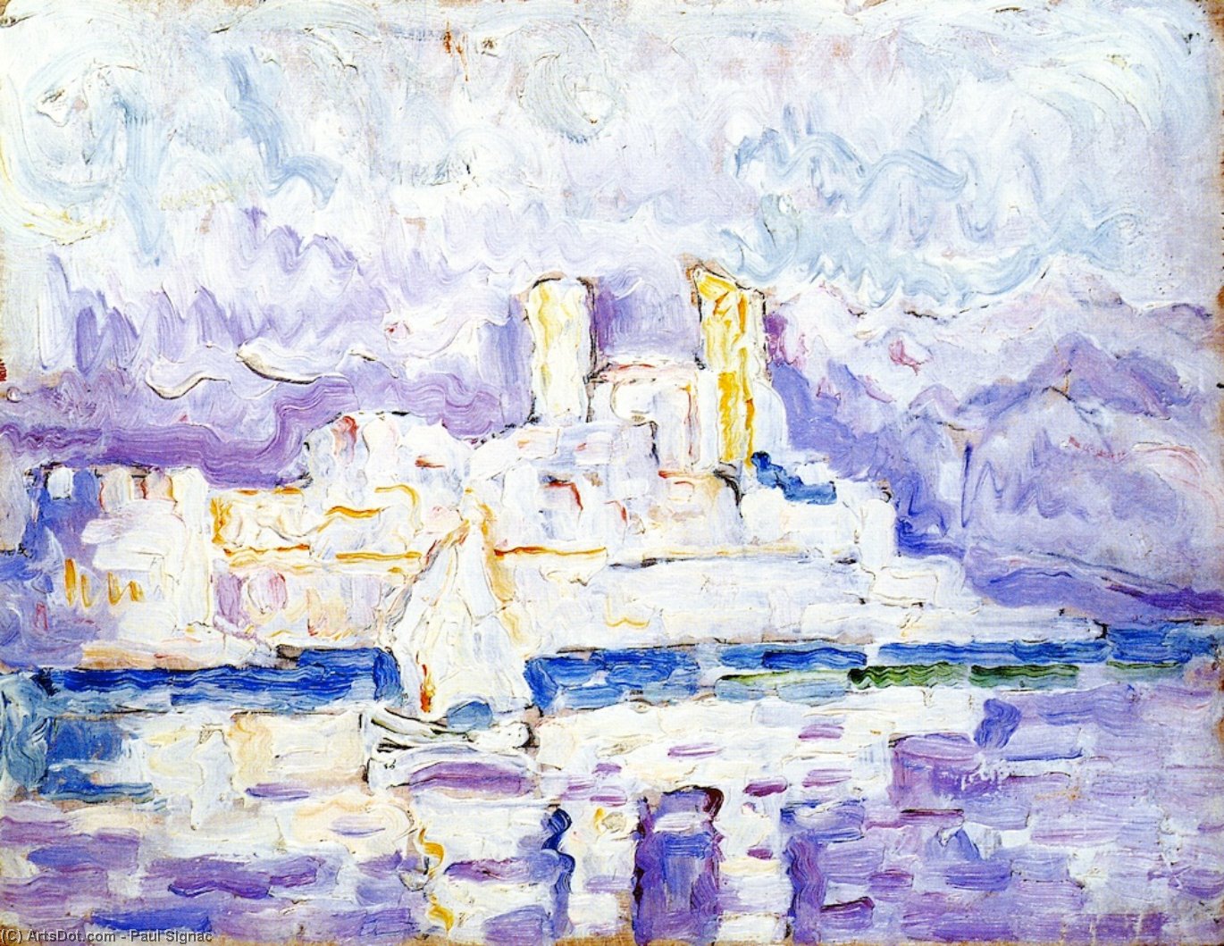 Morning Mist, Antibes — Paul Signac