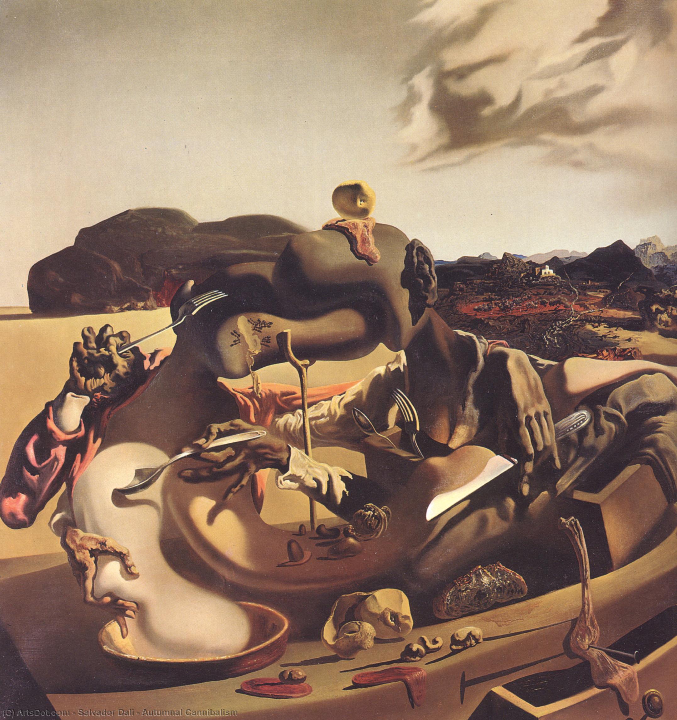 Autumnal Cannibalism — Salvador Dalí
