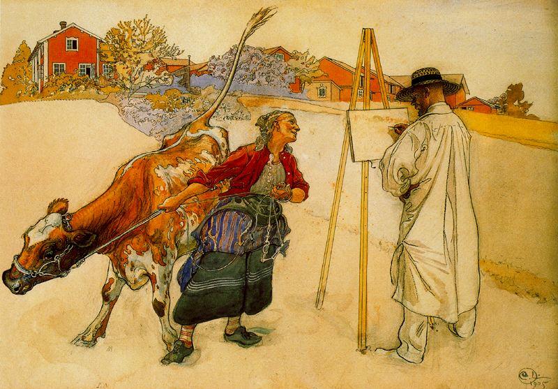 Farmer Woman — Carl Larsson