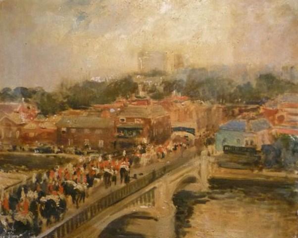 El Puente De Eton, Windsor Y Los Guardias De La Caballería — Jacques-émile Blanche