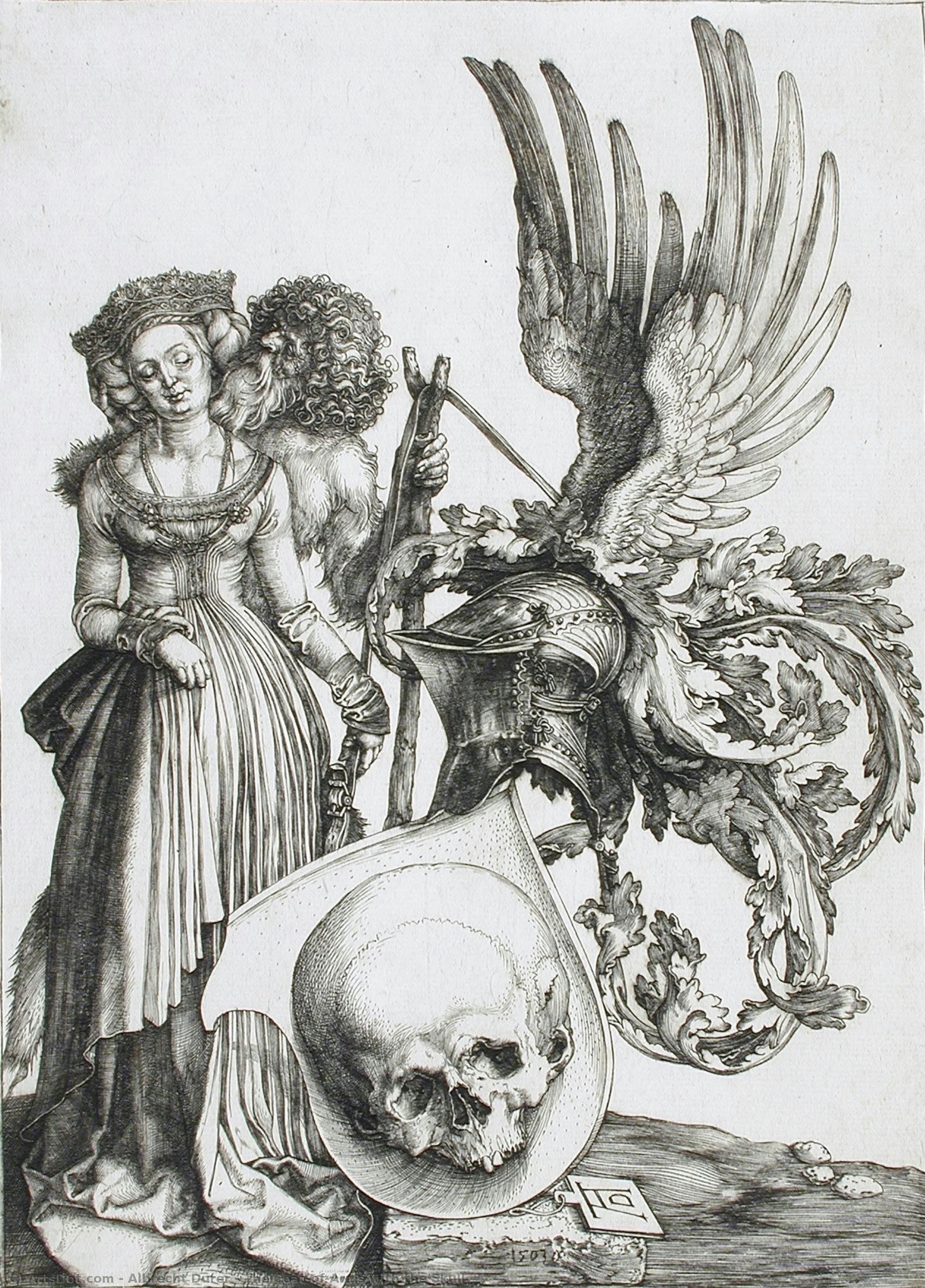 The Coat-of-arms With The Skull — Albrecht Dürer