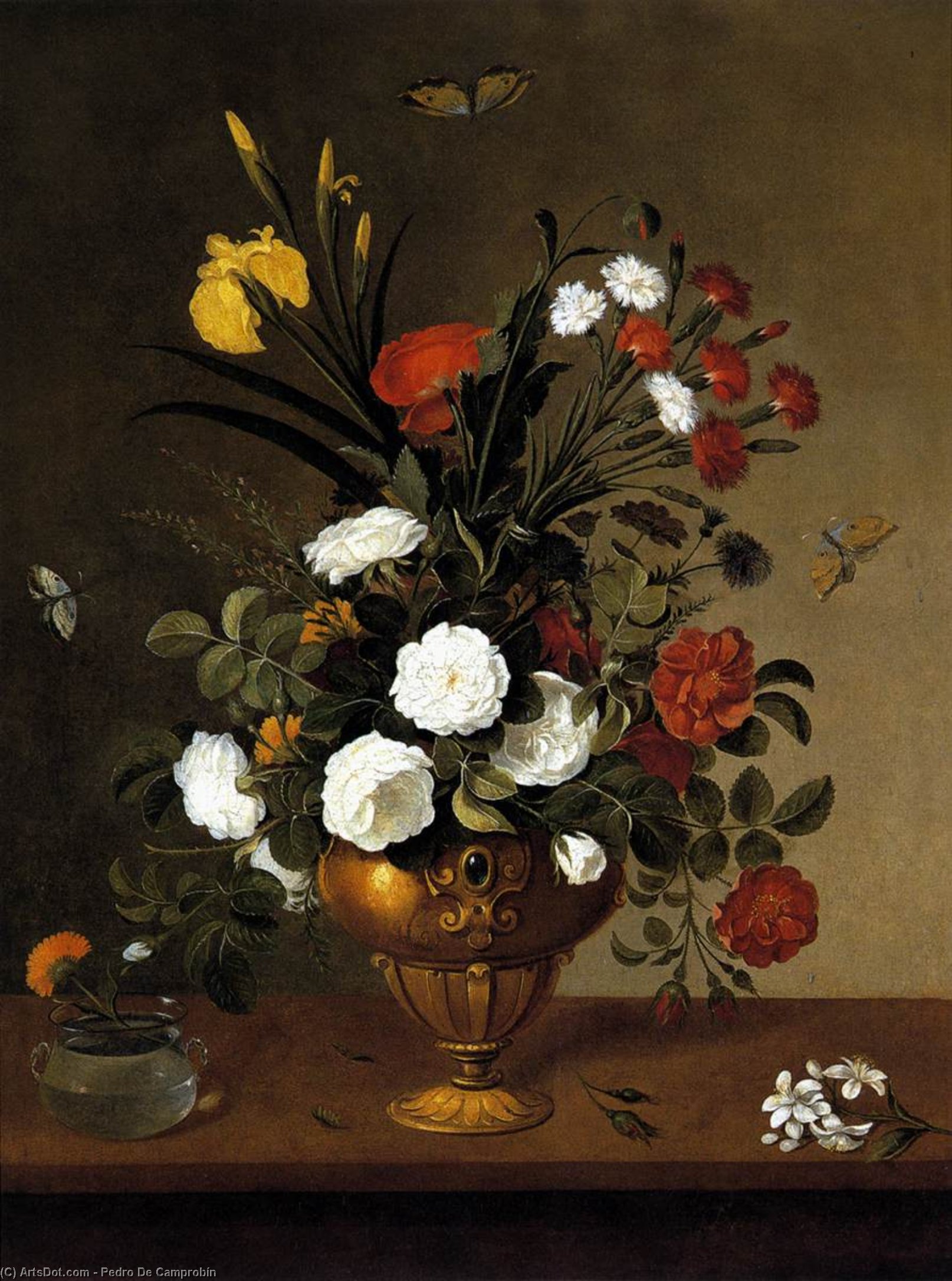 Vase Of Flowers — Pedro De Camprobín