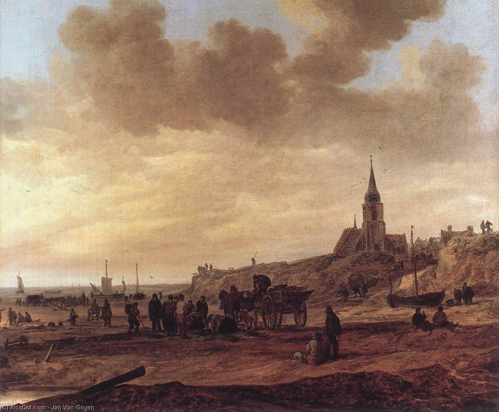 Beach At Scheveningen — Jan Josephszoon Van Goyen