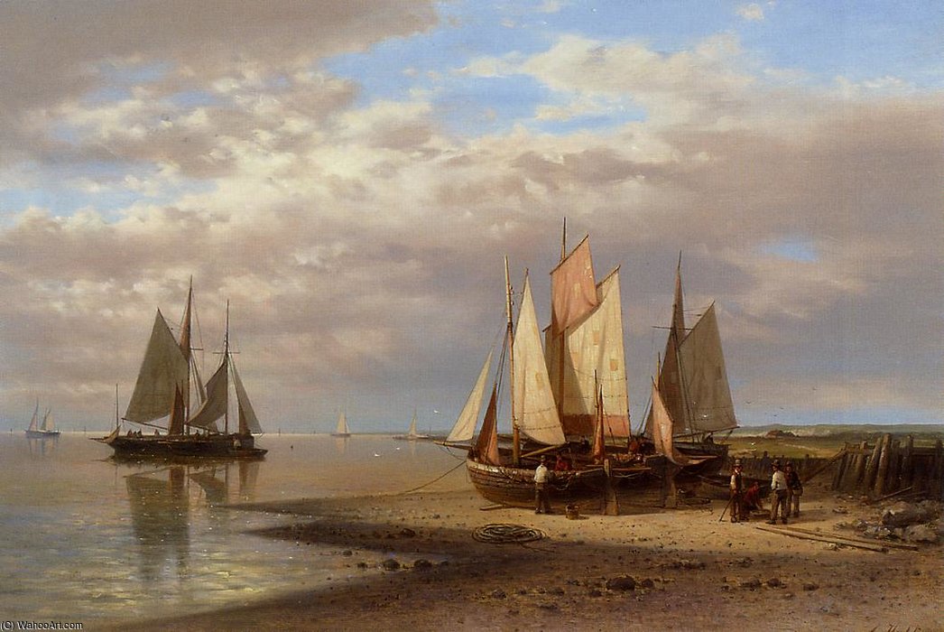 Preparing For The Day's Fishing — Abraham Hulk Senior