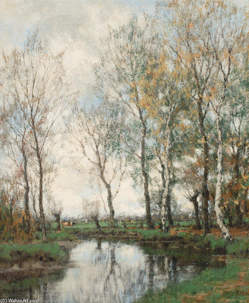 Birches Along The Vordense Beek — Arnold Marc Gorter