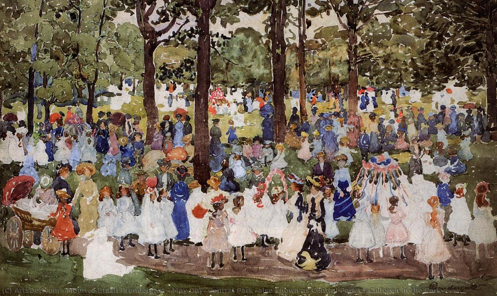 May Day, Central Park (also Known As Central Park Or Children In The Park) — Maurice Brazil Prendergast