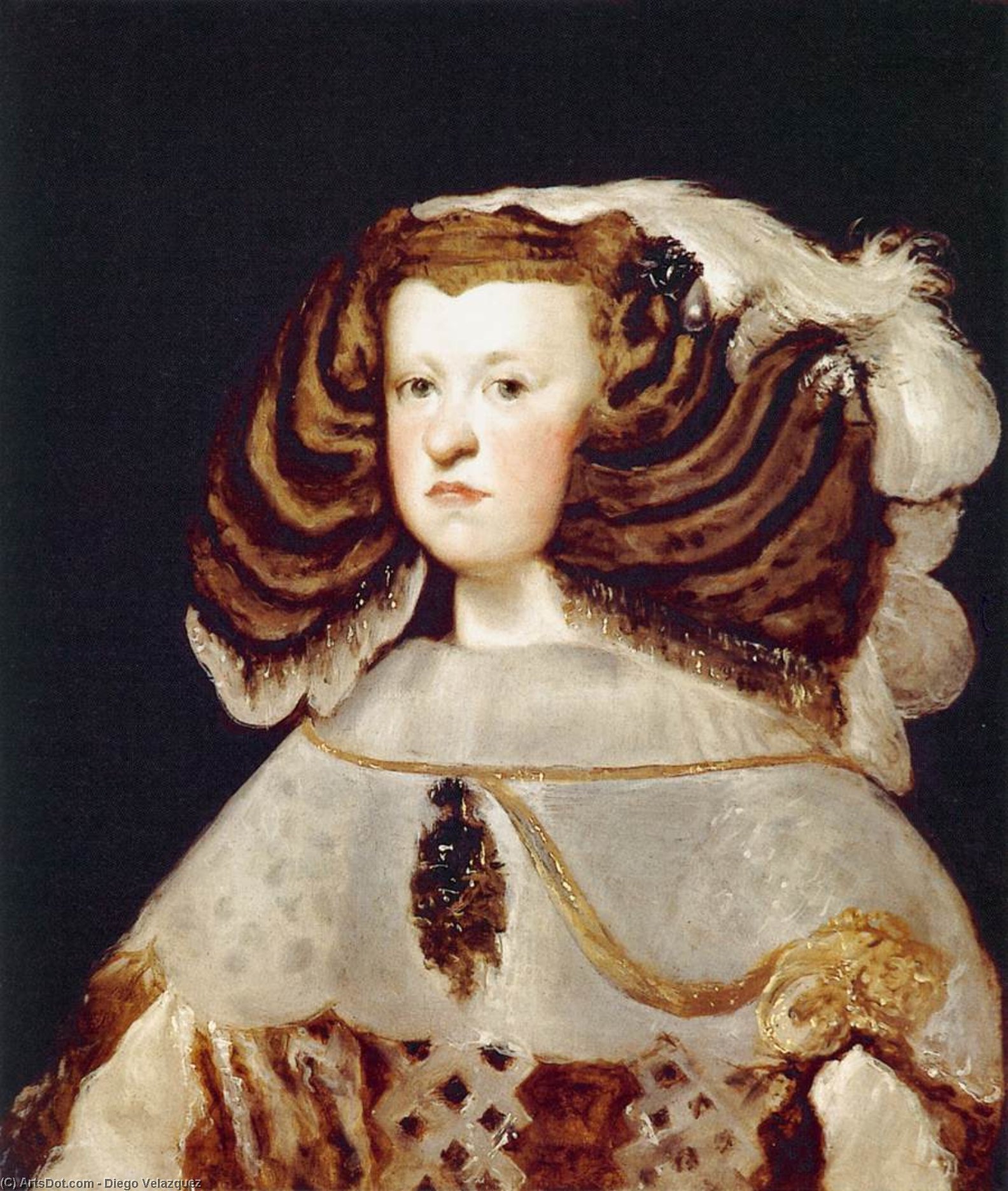 Portrait Of Mariana Of Austria, Queen Of Spain — Diego Velázquez