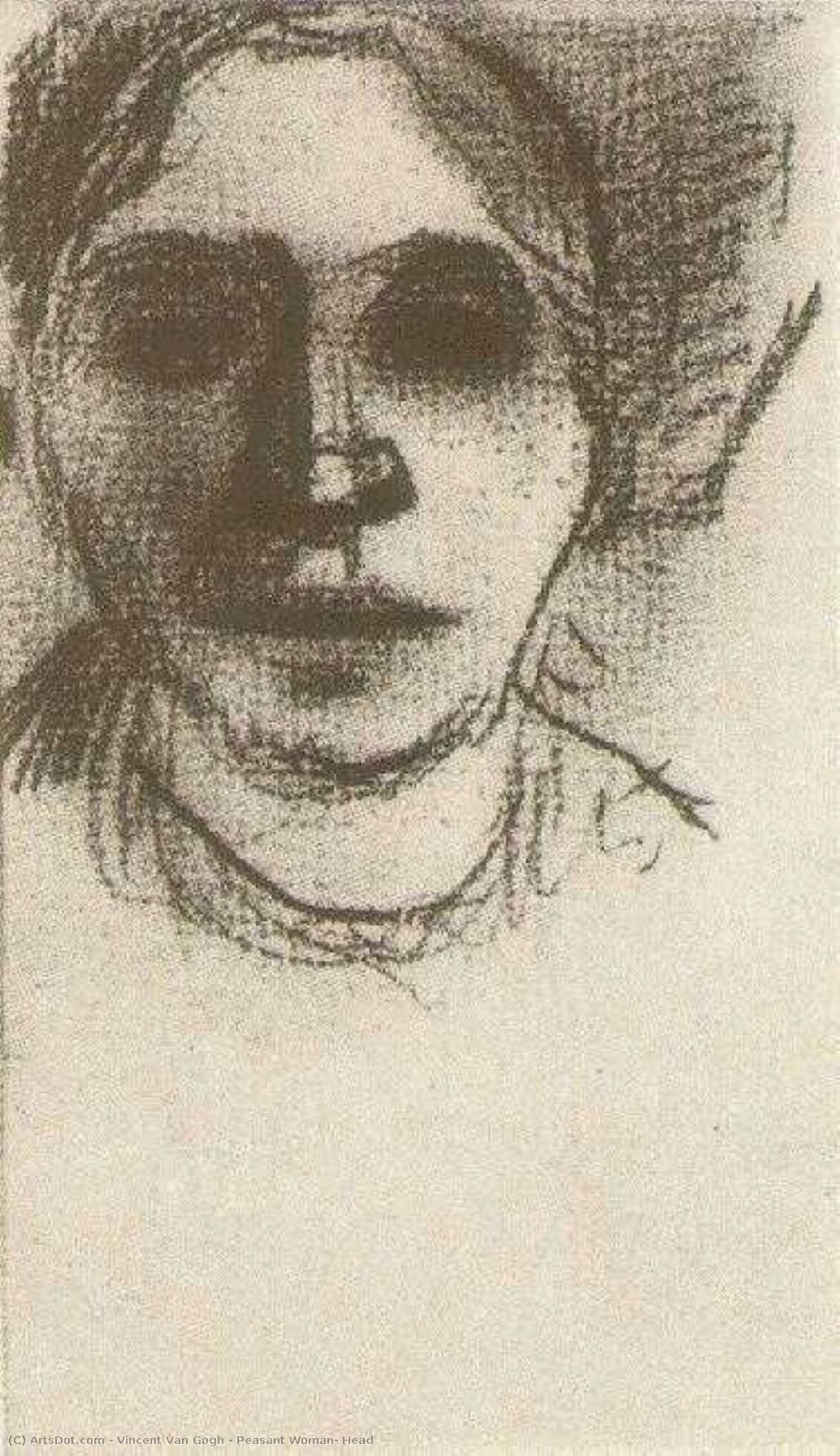 Peasant Woman, Head — Vincent Willem Van Gogh