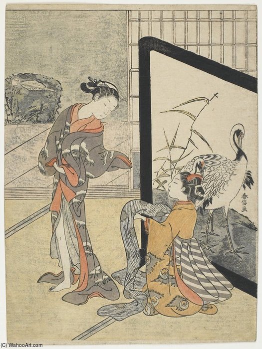 Getting Dressed — Suzuki Harunobu