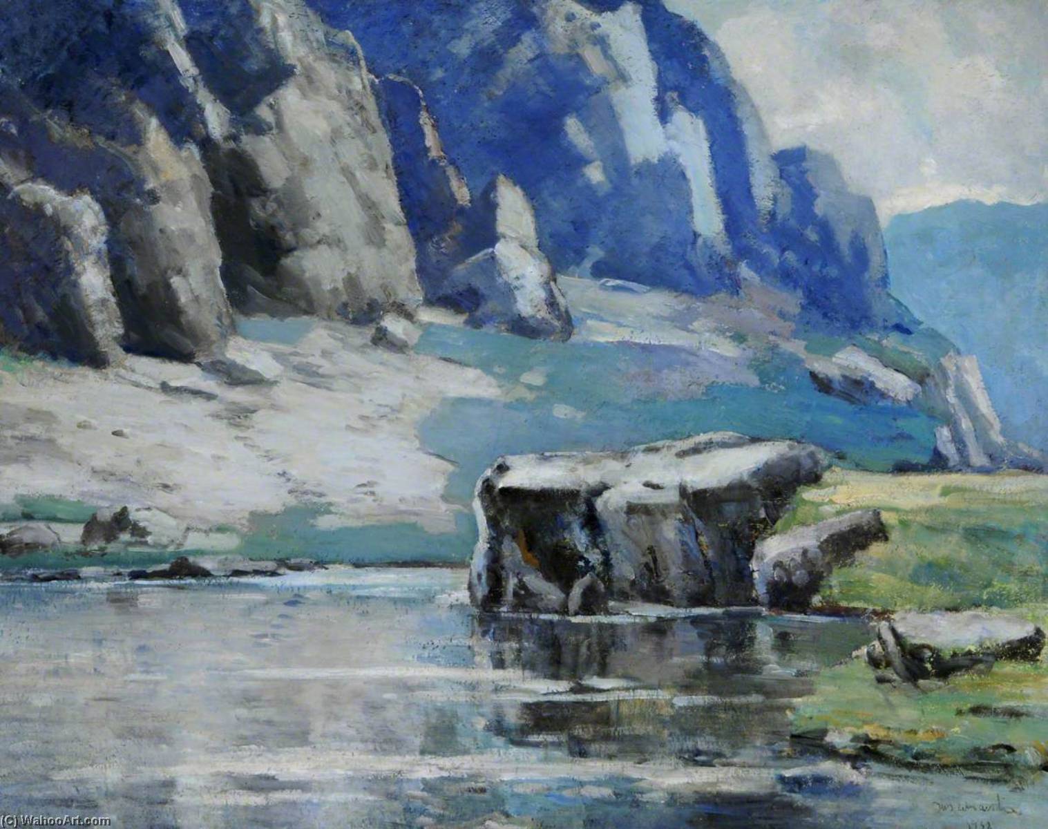 Rocky Coastal Scene — Francis William Synge Le Maistre