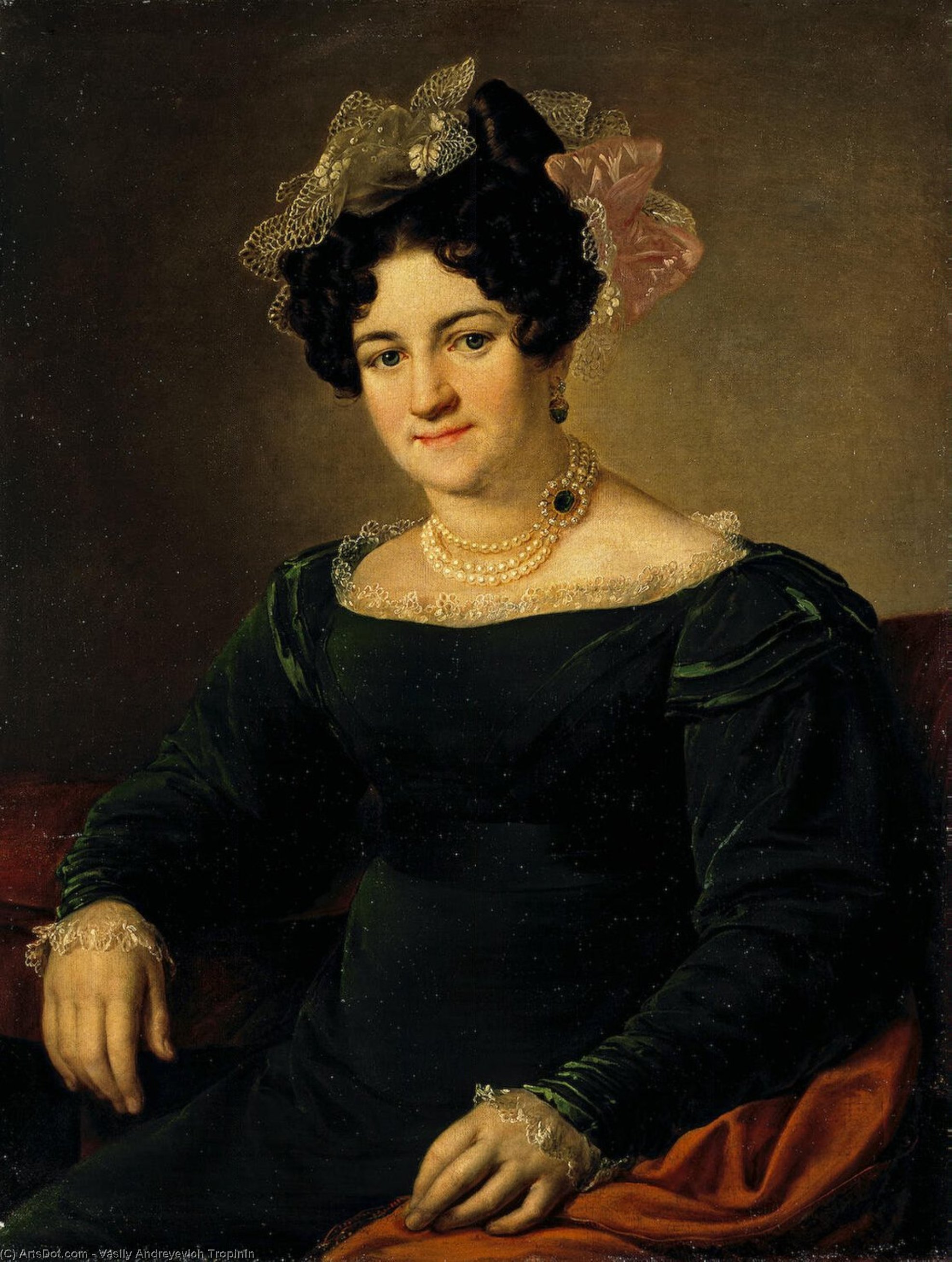 Portrait Of P.i. Sapoznikova — Vasily Andreyevich Tropinin