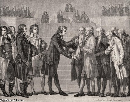 King Louis Xvi Swearing On The Book — Hippolyte De La Charlerie