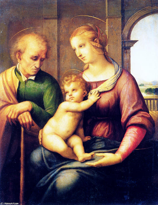 Holy Family With St. Joseph (also Known As Madonna With Beardless St. Joseph) — Raphael