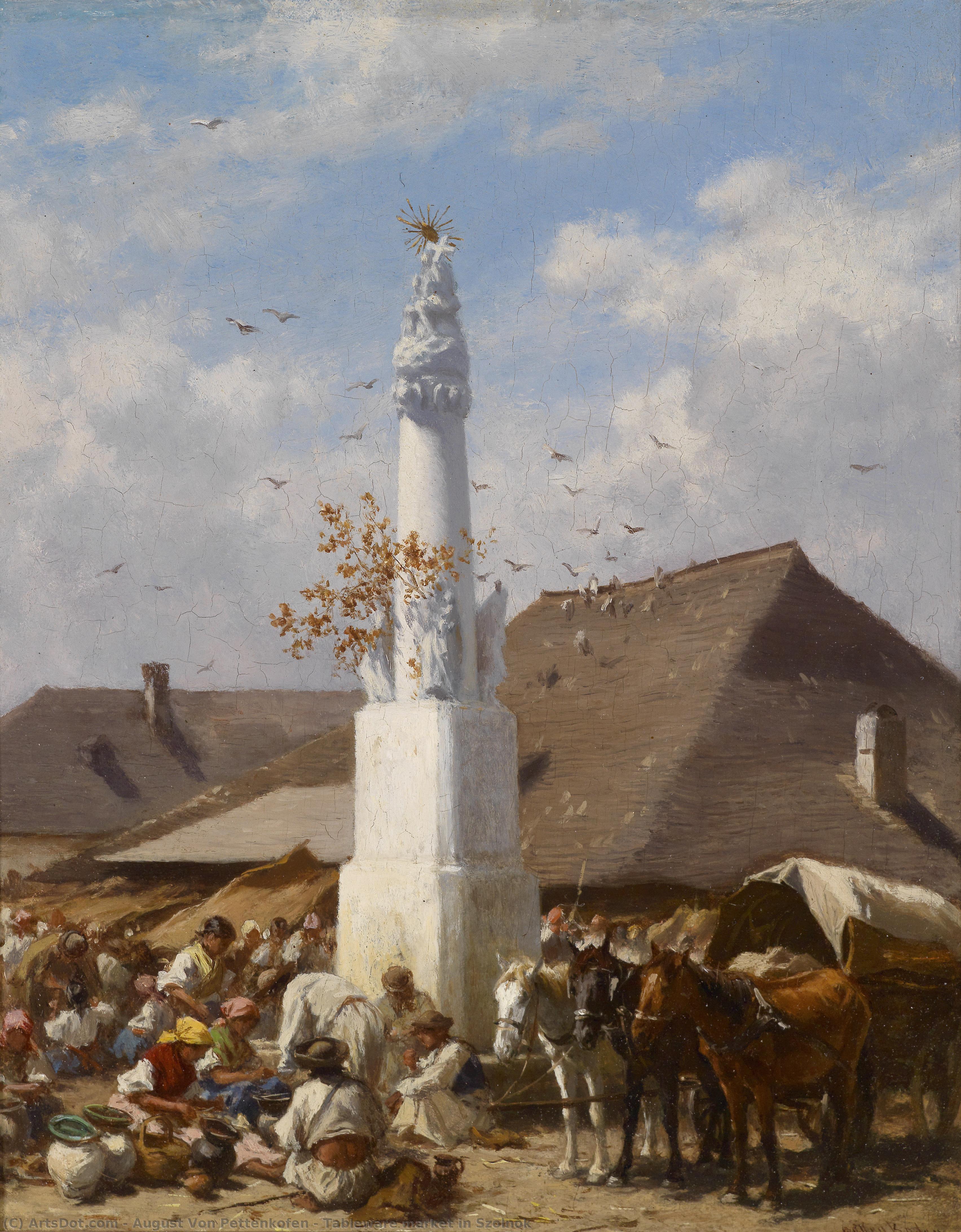 Tableware Market In Szolnok — August Von Pettenkofen