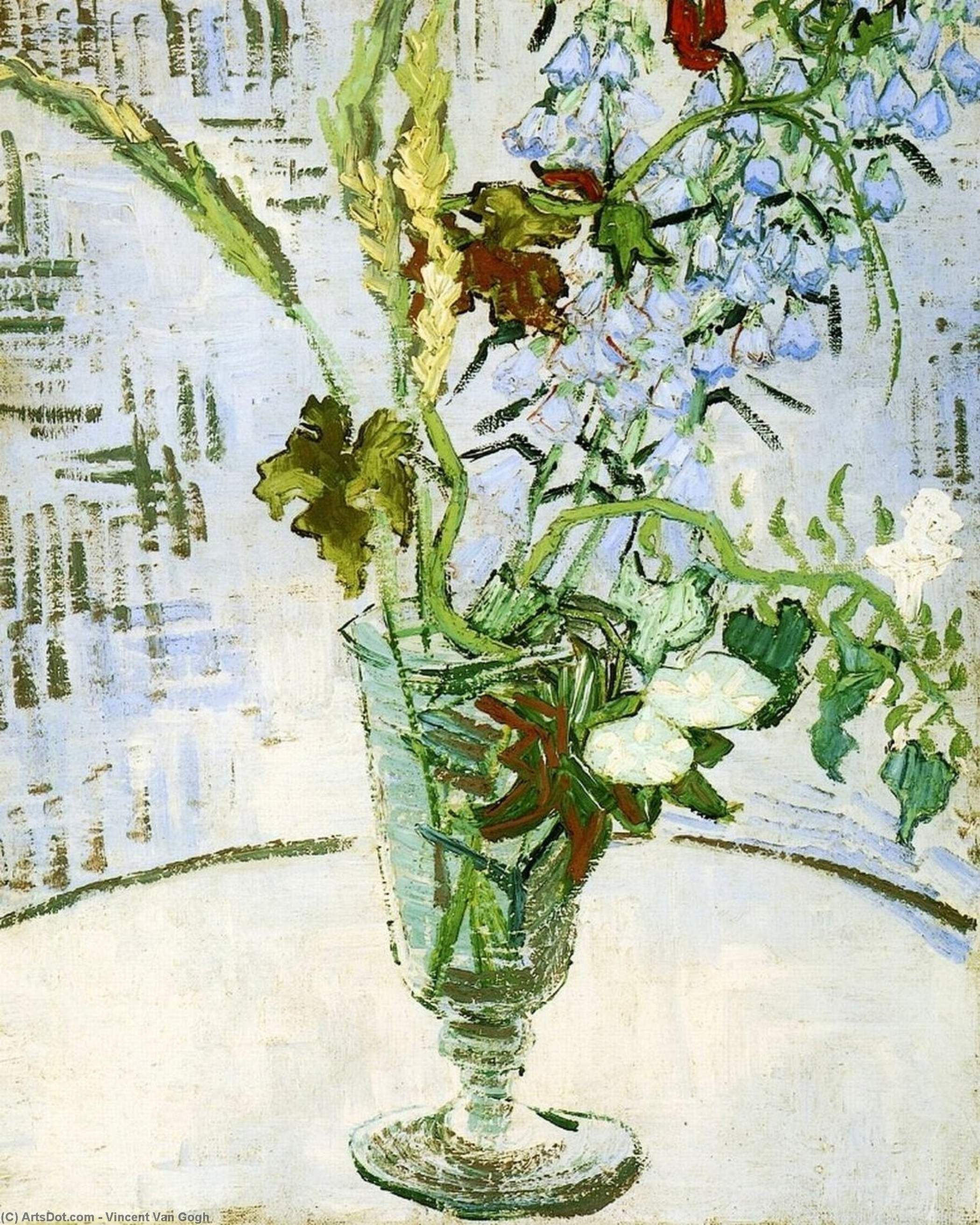 Flowers In A Vase — Vincent Willem Van Gogh