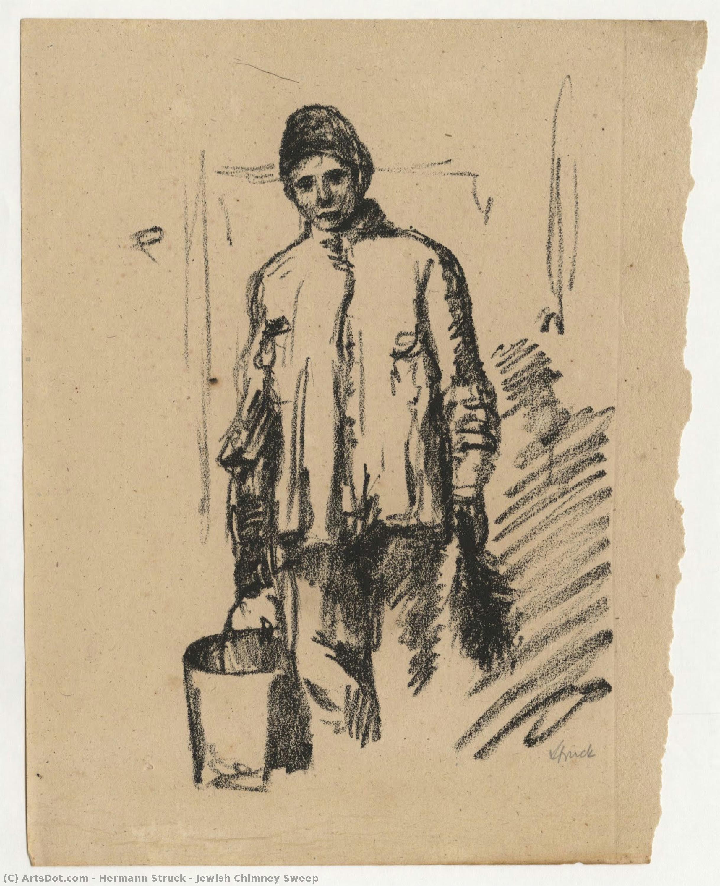 Jewish Chimney Sweep — Hermann Struck