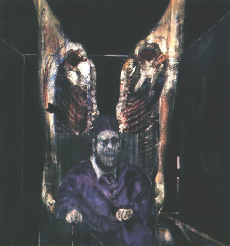 Head Surrounded By Sides Of Beef — Francis Bacon