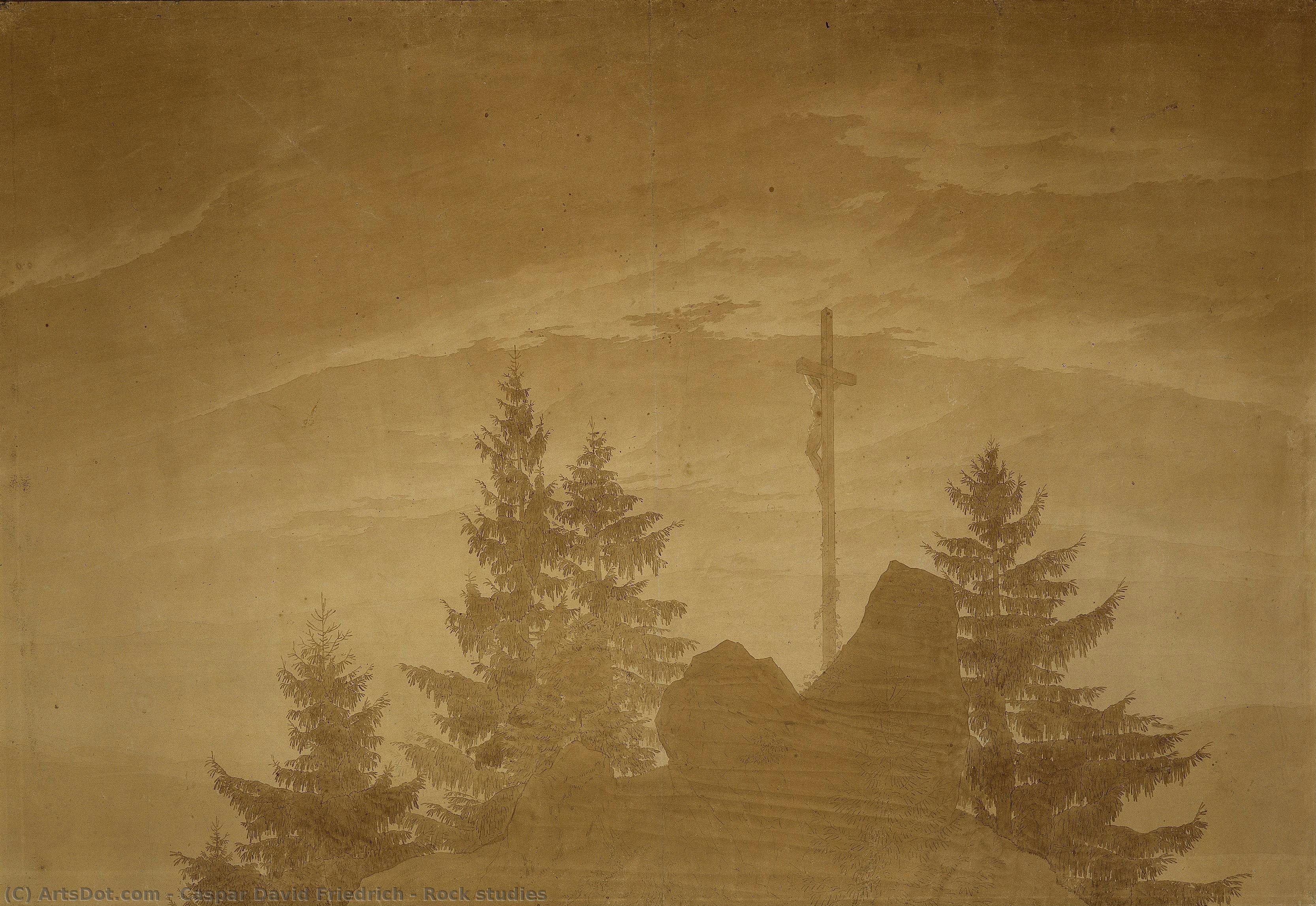 Rock Studies — Caspar David Friedrich