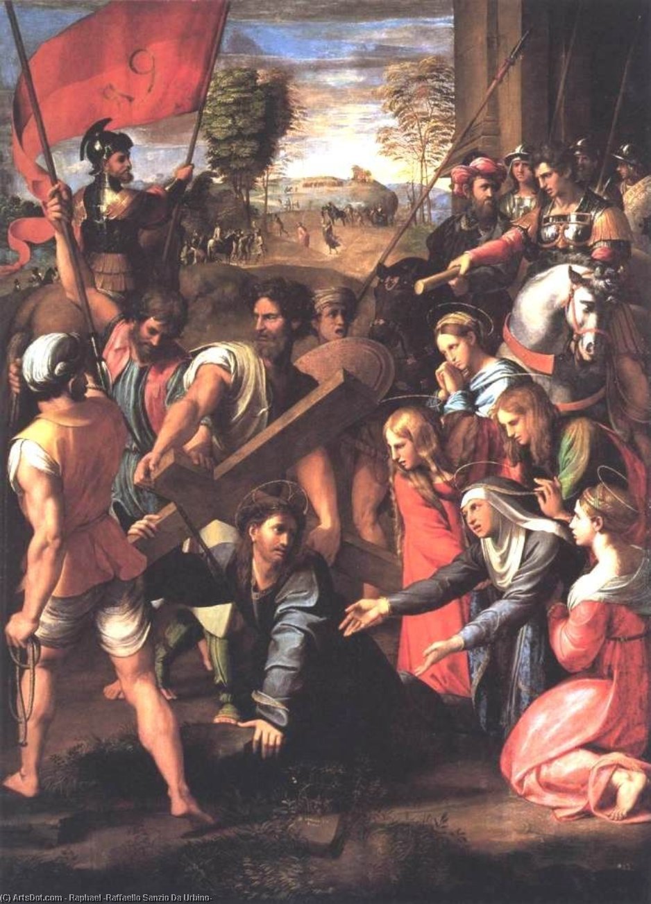 Christ Falls On The Way To Calvary — Raphael