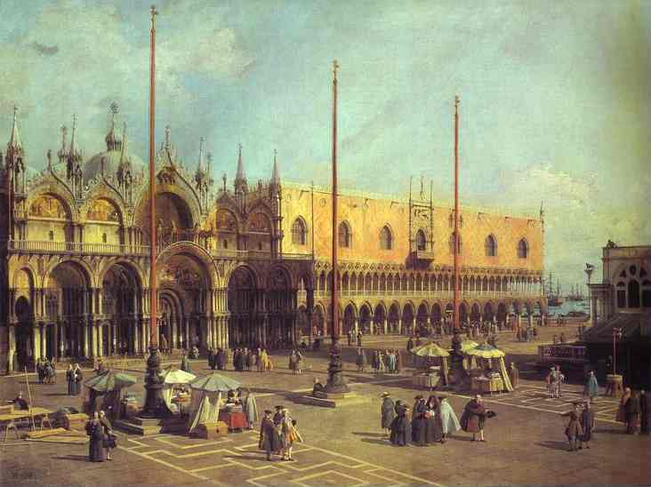 Piazza San Marco - Looking South-east — Canaletto