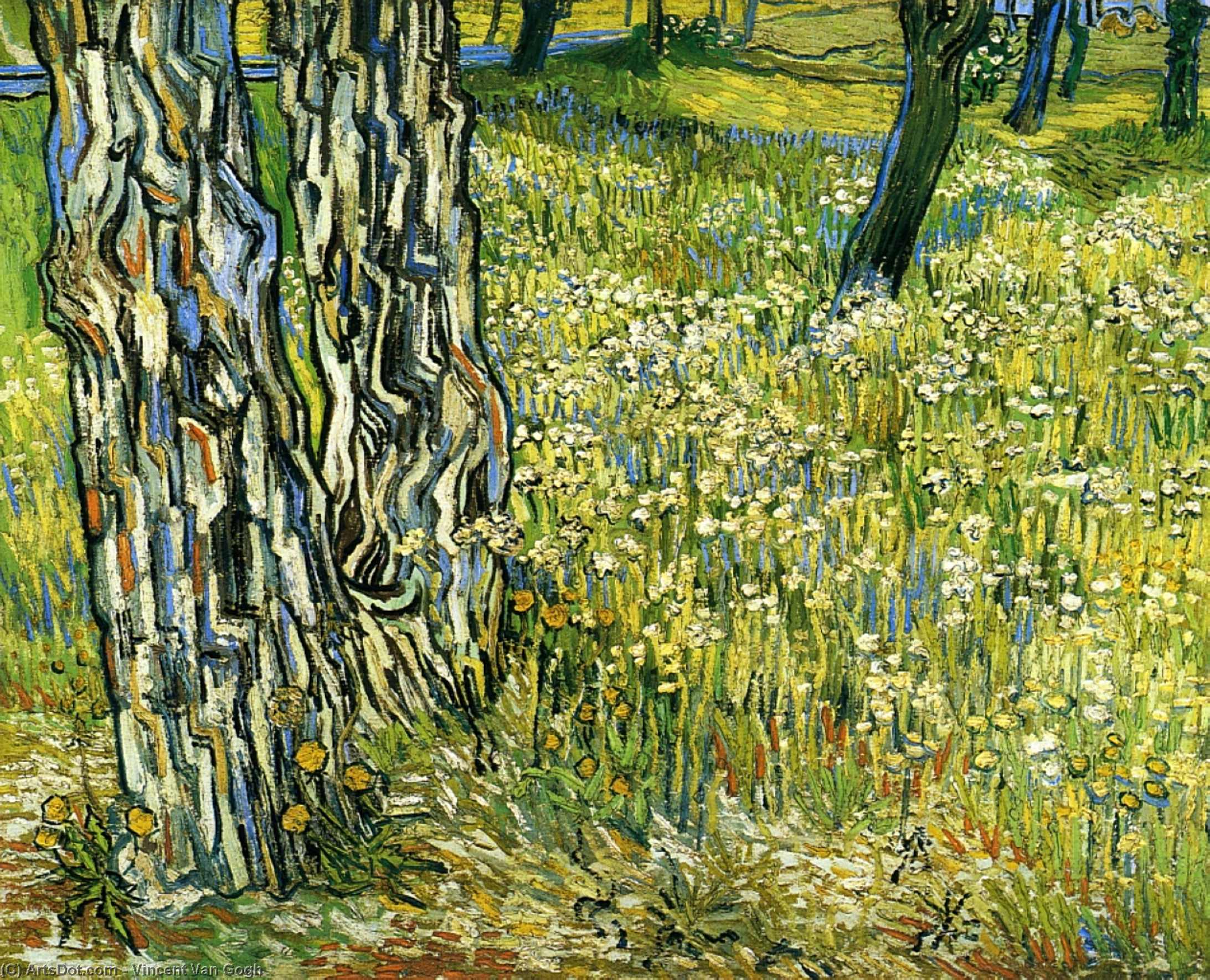 Tree Trunks In The Grass — Vincent Willem Van Gogh