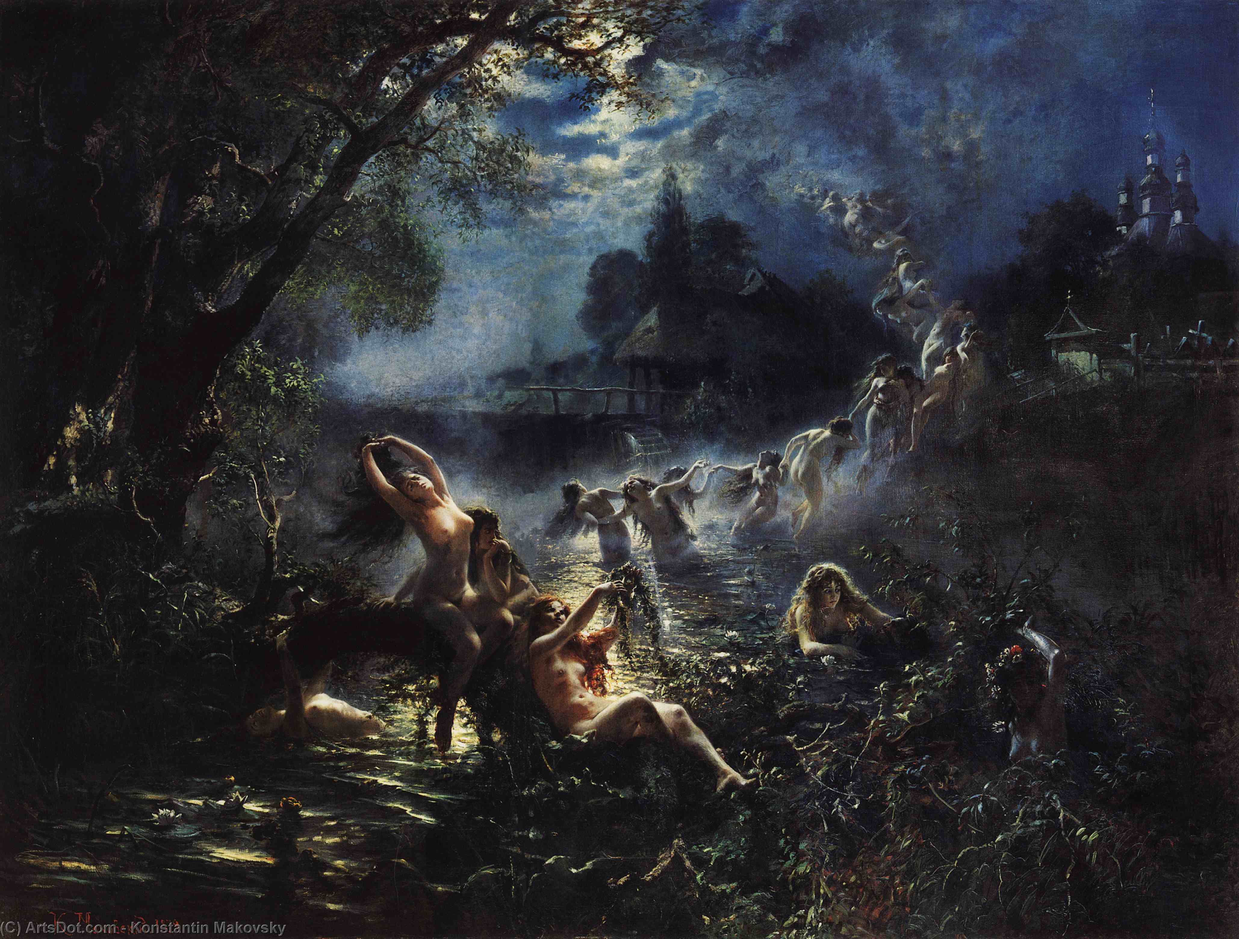Mermaids — Konstantin Yegorovich Makovsky