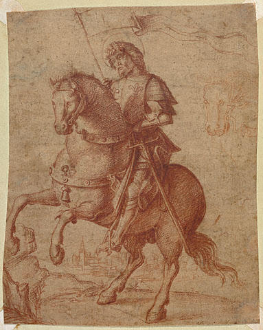 A Saint On Horseback — Giovanni Battista Cima Da Conegliano