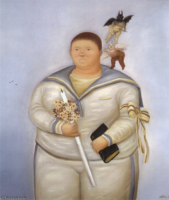 Autoportrait Le Jour De La 1ère Communion — Fernando Botero