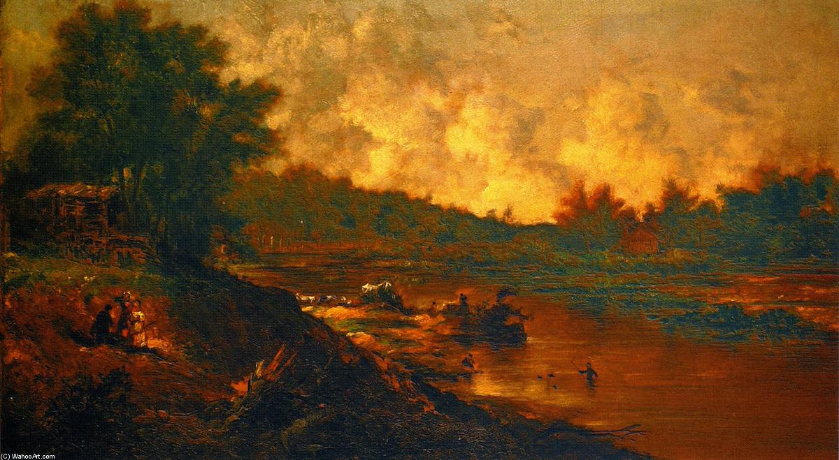On The River At Olneyville, R. I. — George Loring Brown