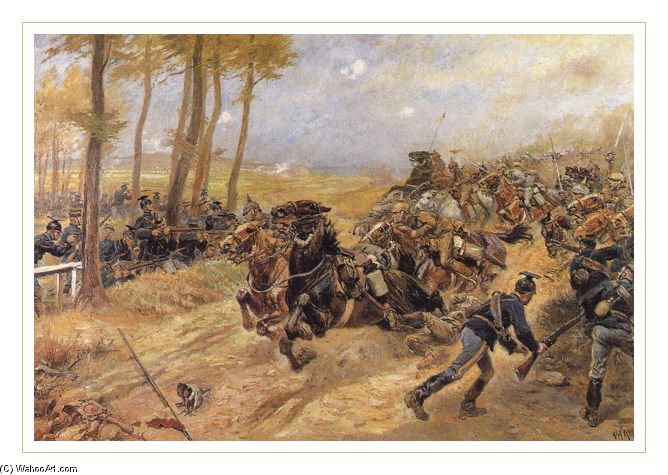 The Battle Of Haelen — Alphonse Lalauze