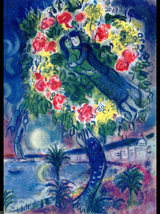 Couple And Fish — Marc Chagall