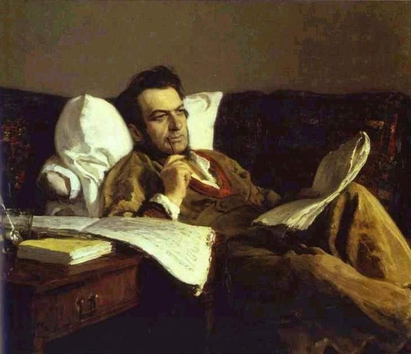 Portrait Of The Composer Mikhail Glinka. — Ilya Yefimovich Repin