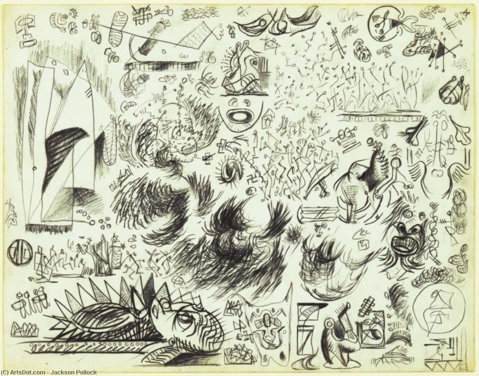 Sheet Of Studies — Paul Jackson Pollock