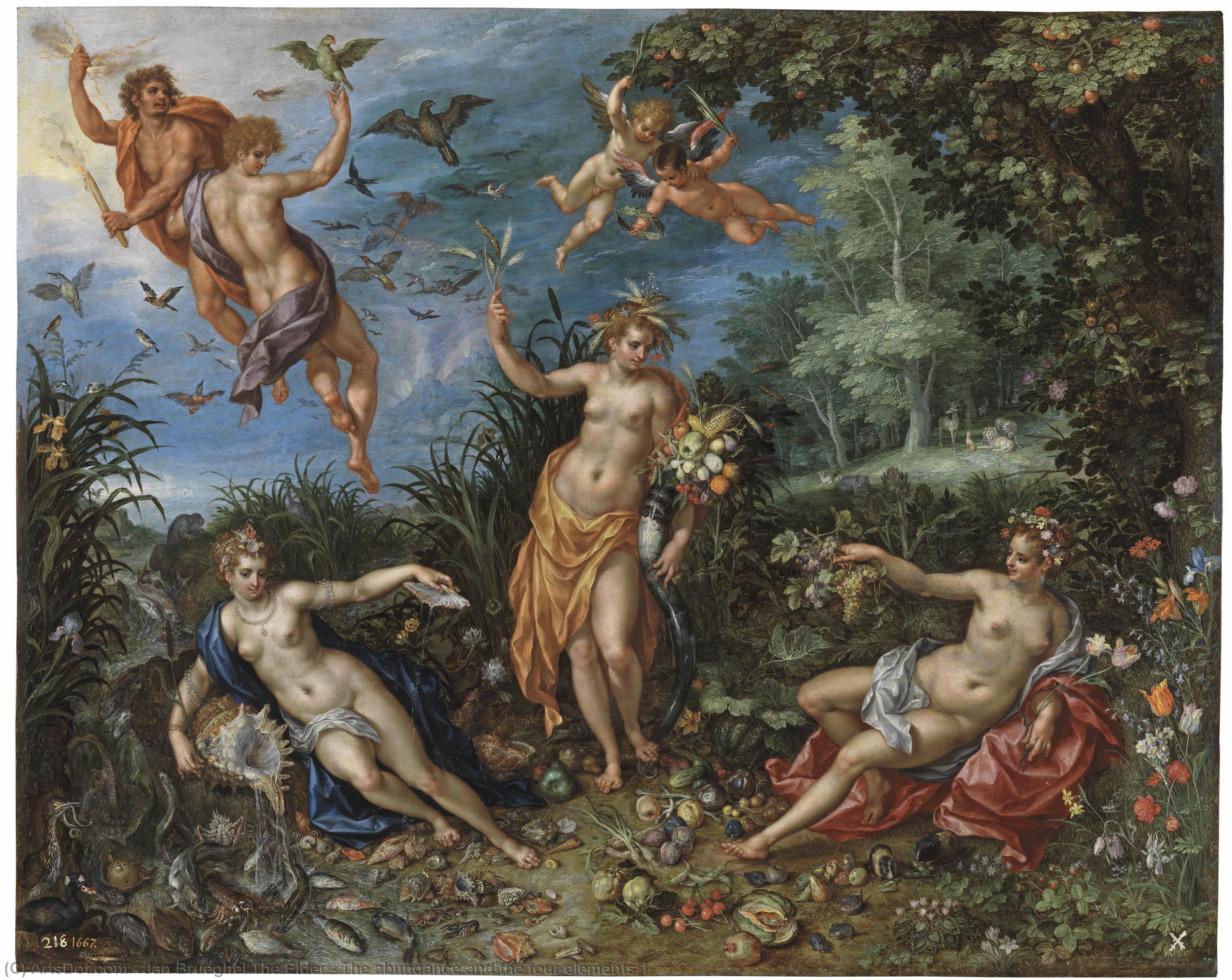 The Abundance And The Four Elements 1 — Jan Brueghel The Elder