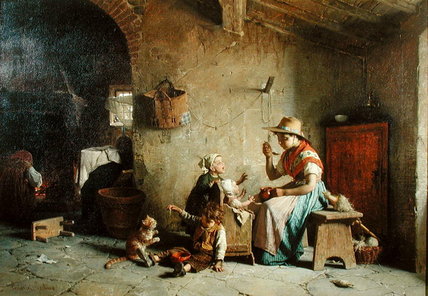 Feeding Baby — Gaetano Chierici