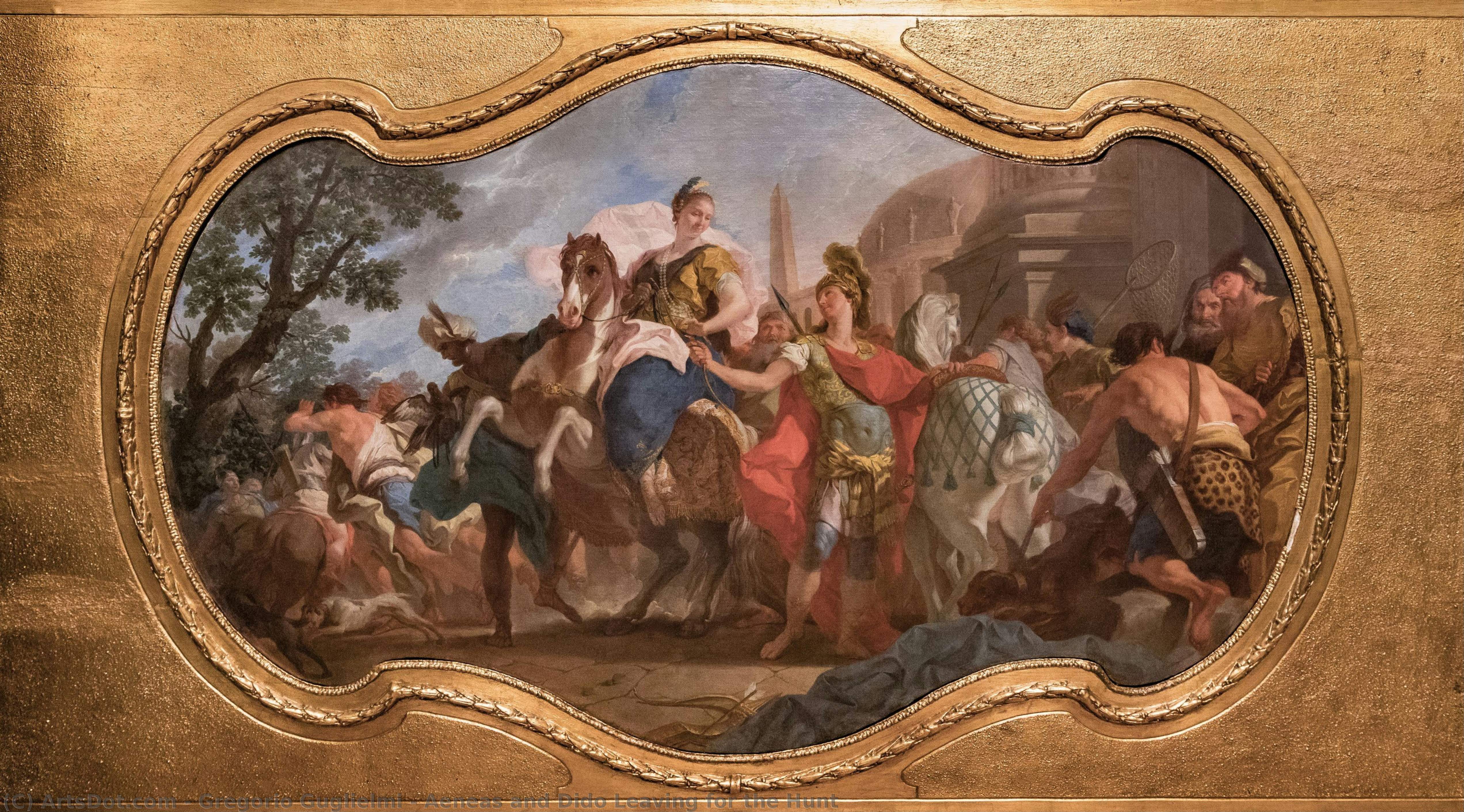Aeneas And Dido Leaving For The Hunt — Gregorio Guglielmi