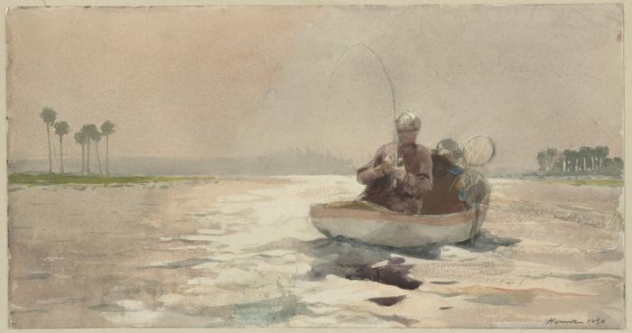 Bass Fishing, Florida — Winslow Homer