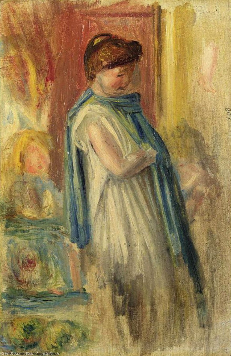 Young Woman Standing — Pierre-auguste Renoir