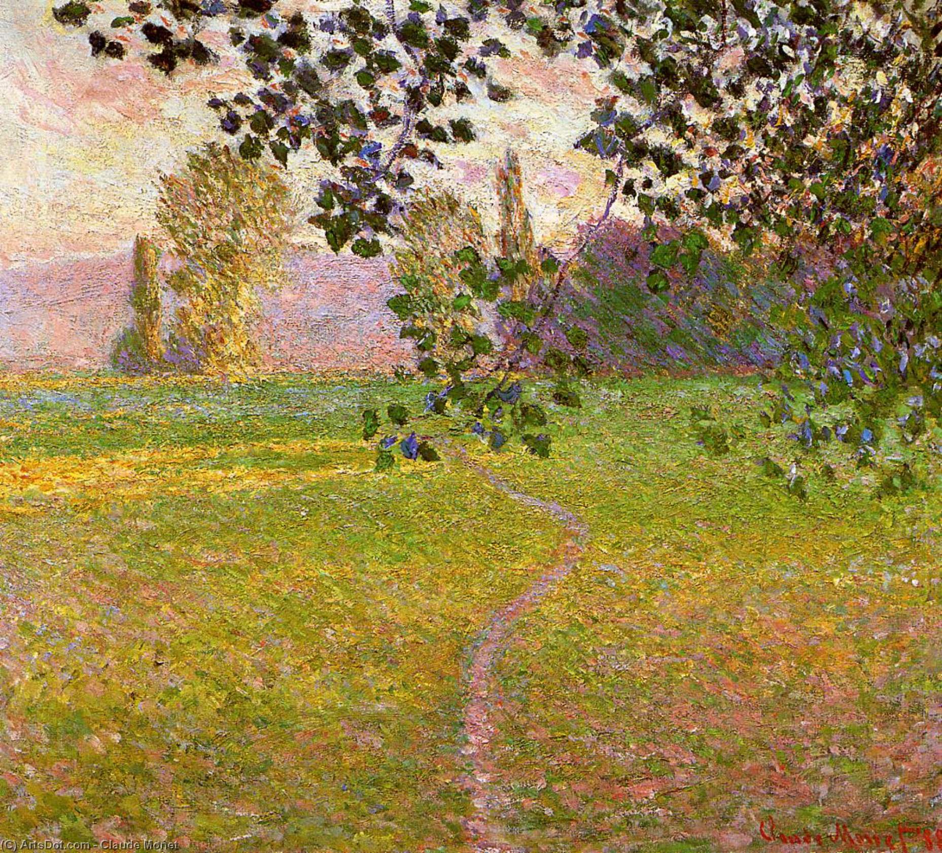 Morning Landscape, Giverny (aka Landscape In The Morning) — Claude Monet