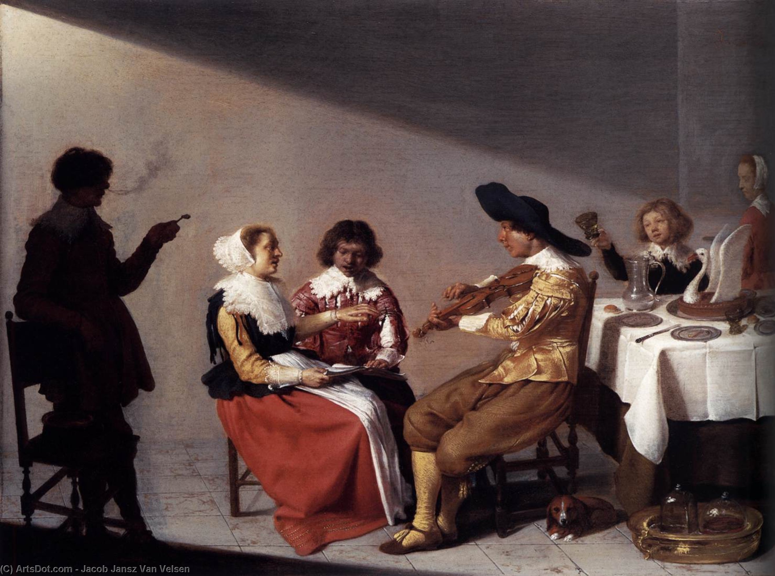 A Musical Party — Jacob Jansz Van Velsen