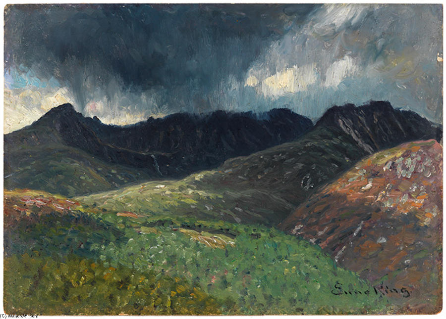 September Squall In The Mountains — John Joseph Enneking