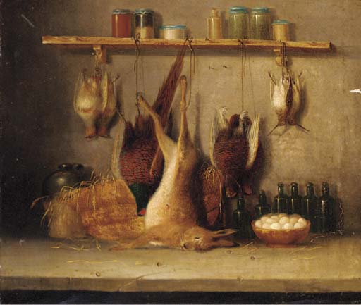 Game In A Larder; And The Day's Bag — Benjamin Blake