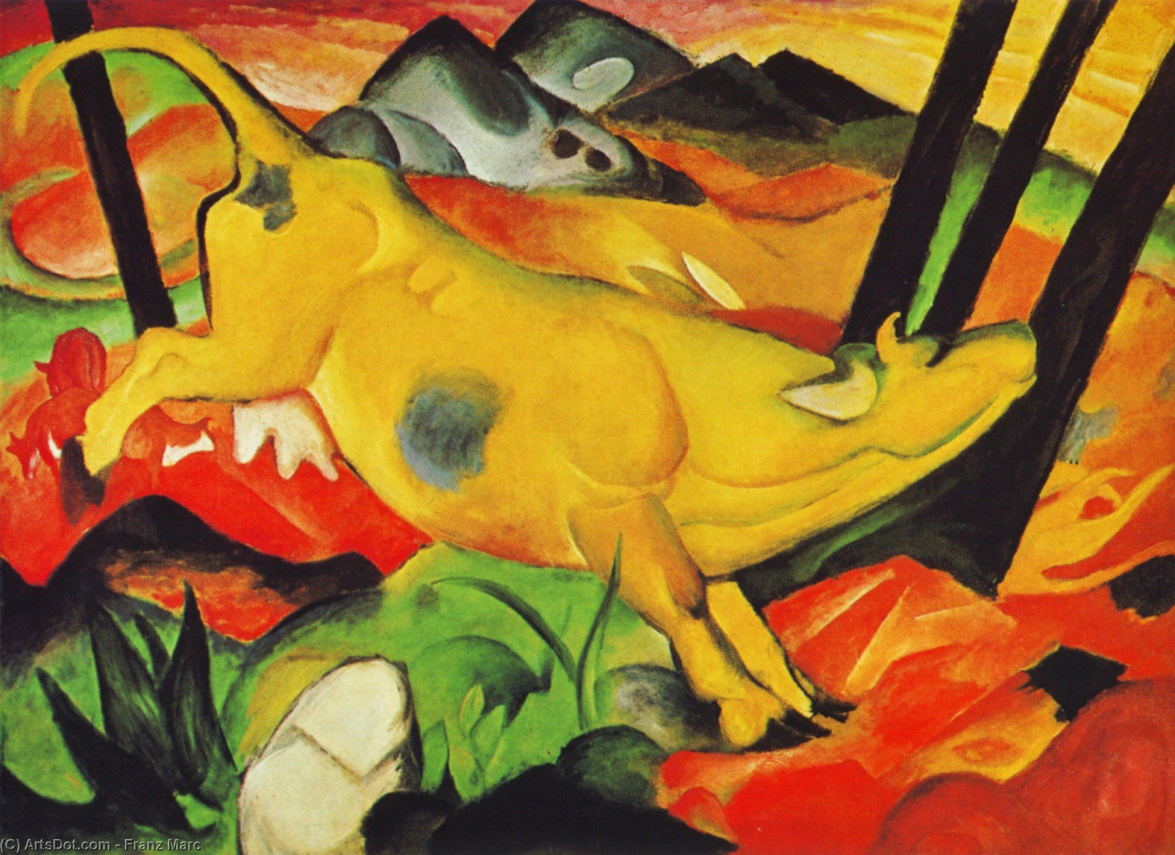 The Yellow Cow — Franz Marc
