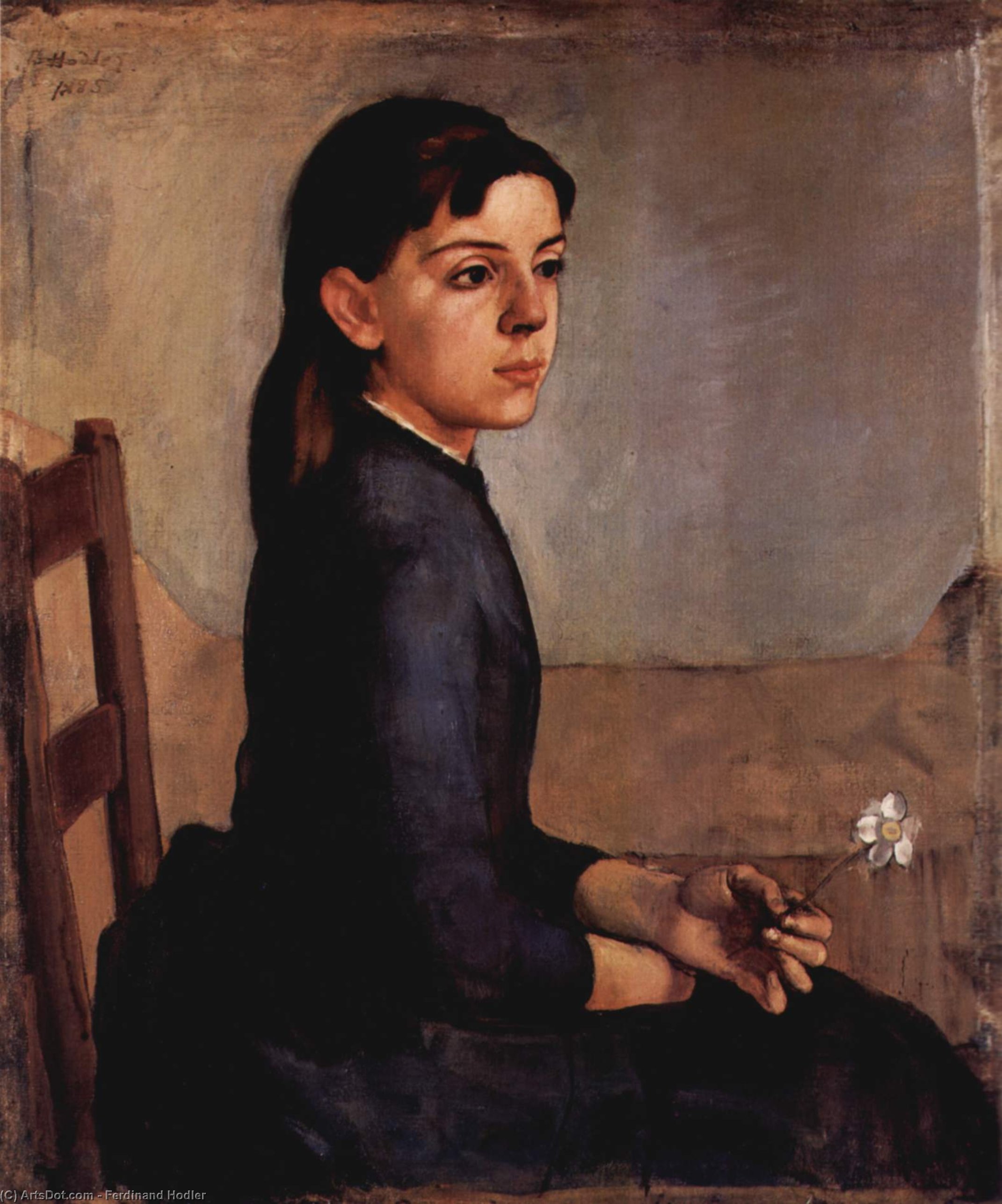Portrait Of Louise Delphine Duchosal — Ferdinand Hodler