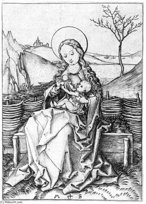 Madonna On The Turf Bench — Martin Schongauer