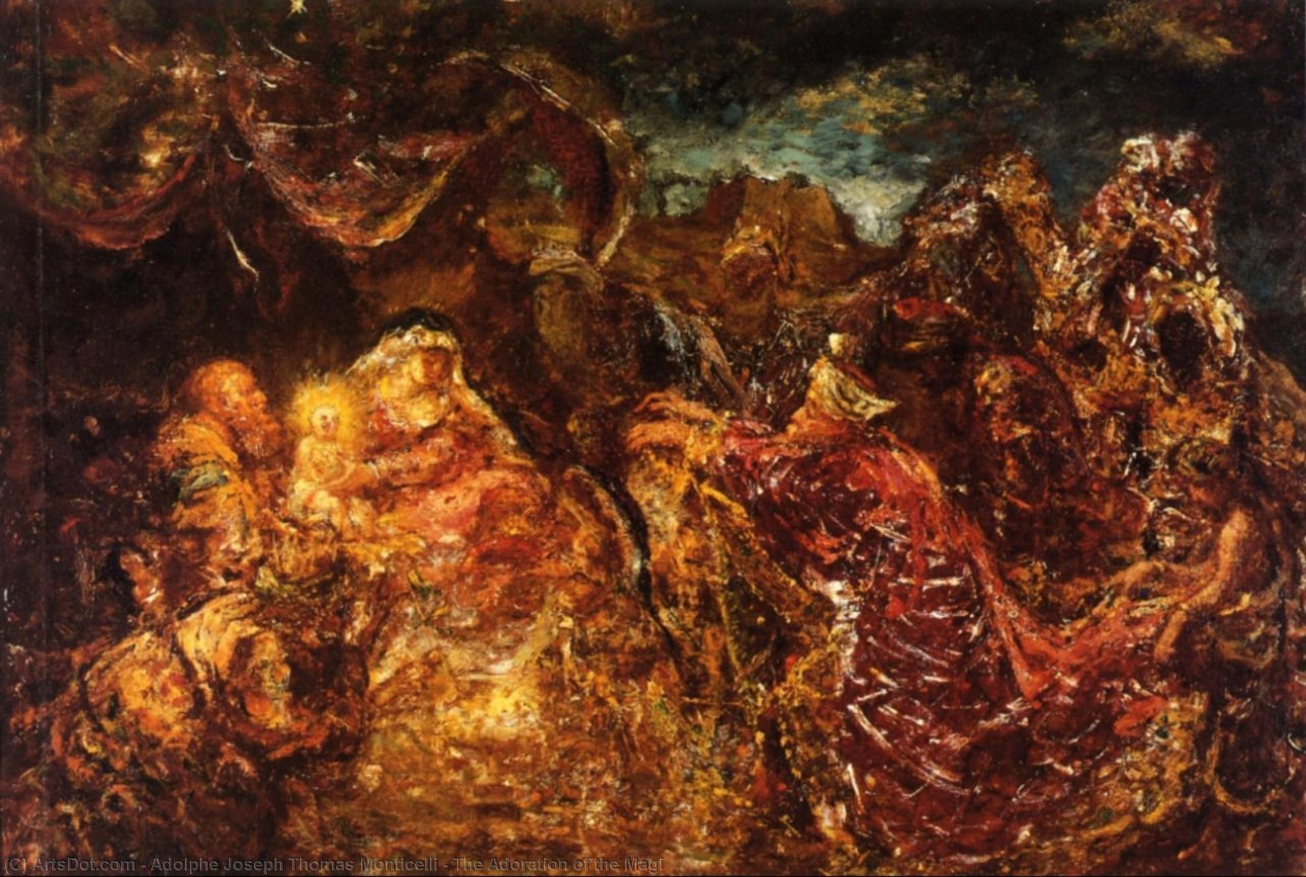 The Adoration Of The Magi — Adolphe Joseph Thomas Monticelli